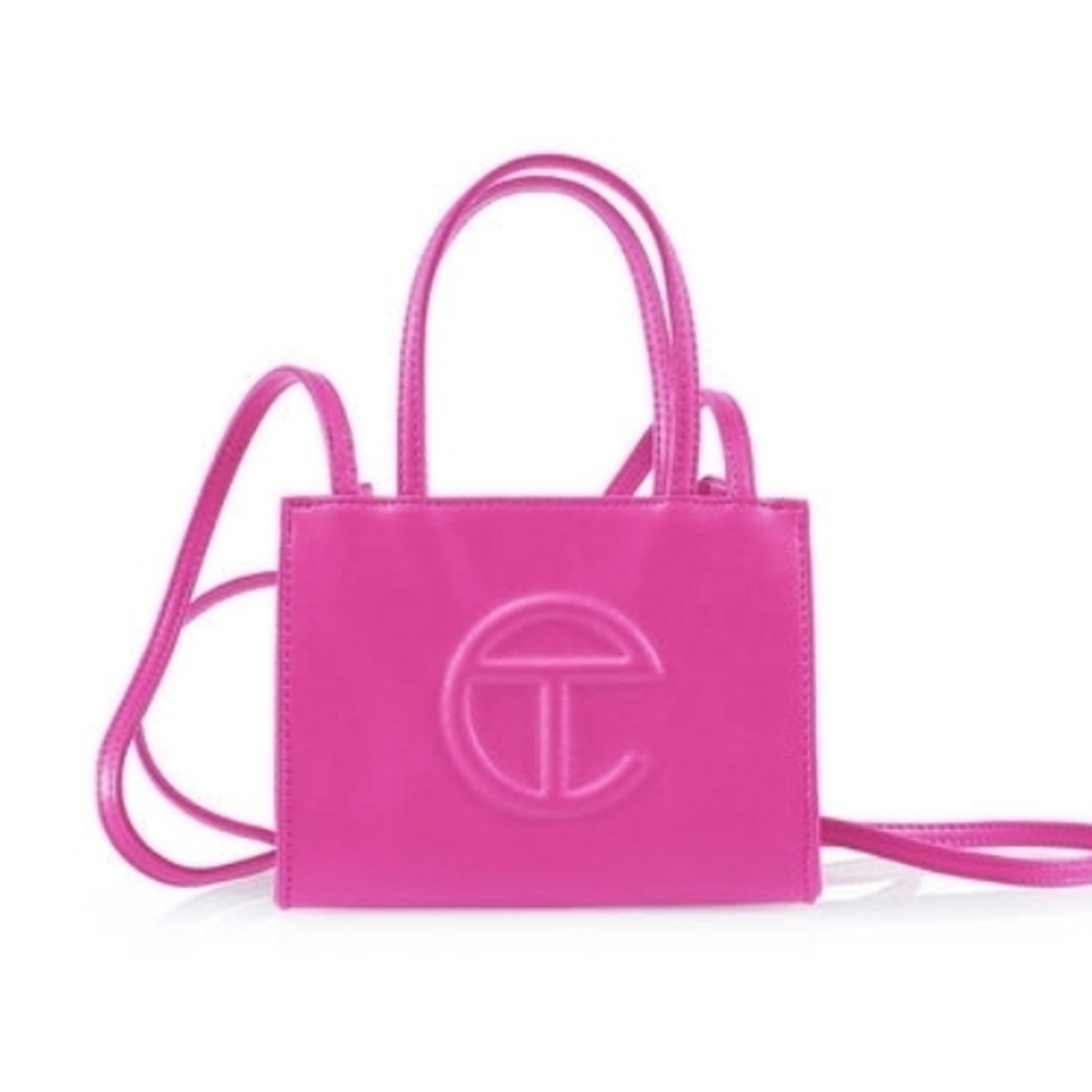Telfar Pink Small Shopping Bag